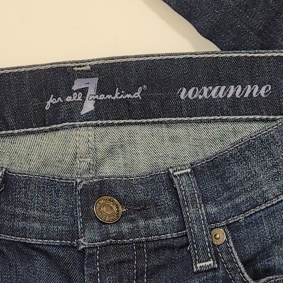 7 for all Mankind Roxanne medium wash skinny jeans 26 - Picture 3 of 9